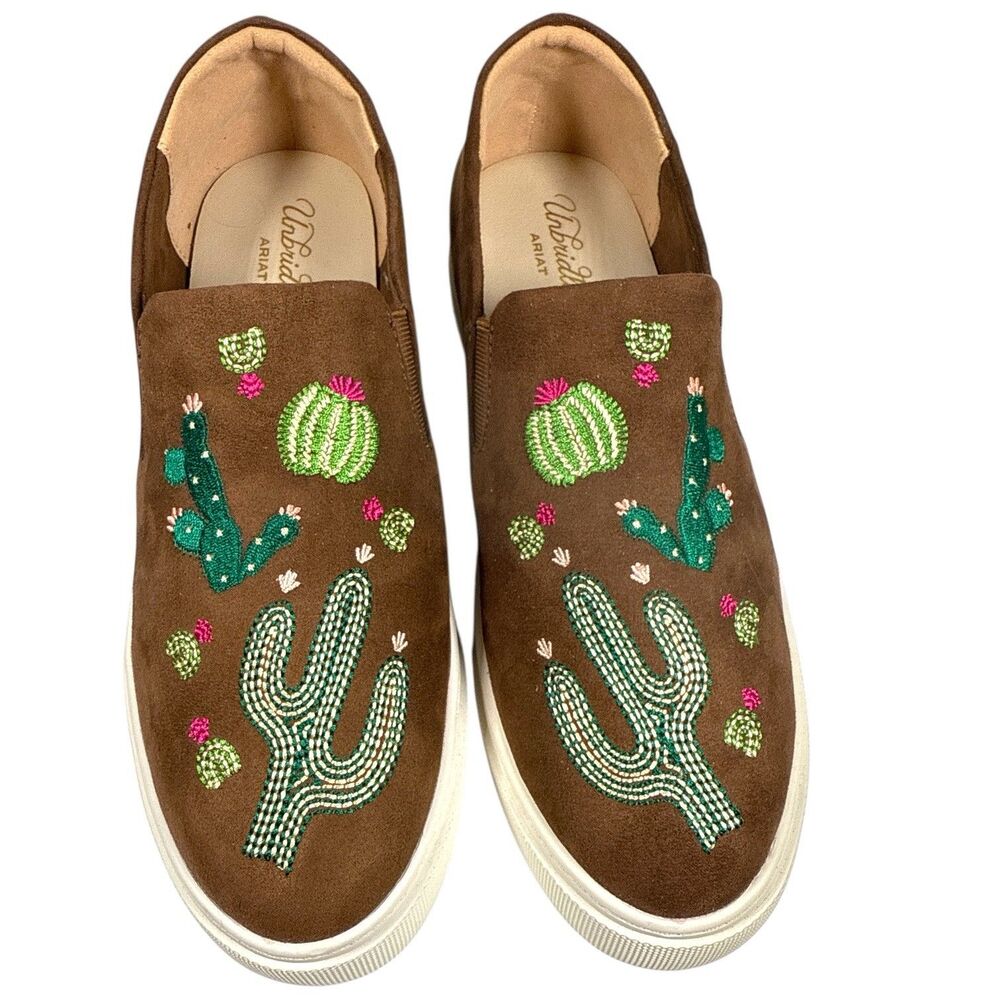 Ariat Unbridled Isabella Cactus Platform Sneakers Sz. 8